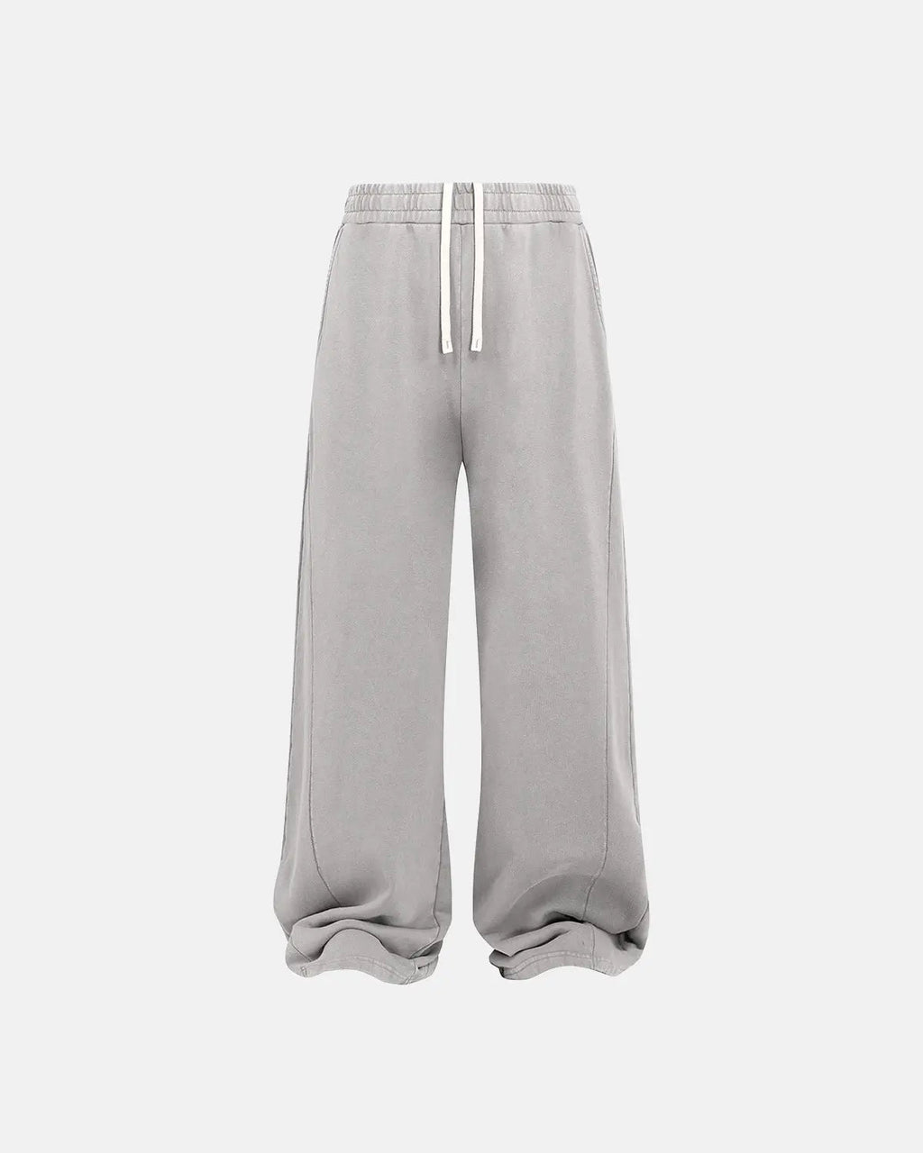 Acid wash stitching straight leg sweatpants by Flation Streetwear, featuring relaxed fit and casual style.