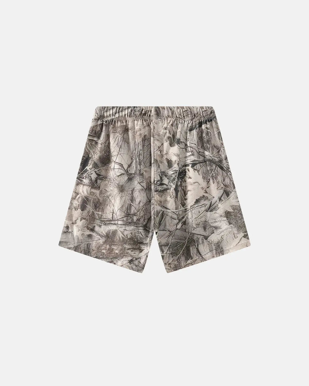 Flation Realtree camo shorts, casual streetwear pants with a woodland camouflage pattern, designed for outdoor-inspired fashion.