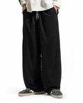 Black Flation AirFlow Cooling Wide-Leg Pants featuring breathable fabric and relaxed fit for comfort and style.