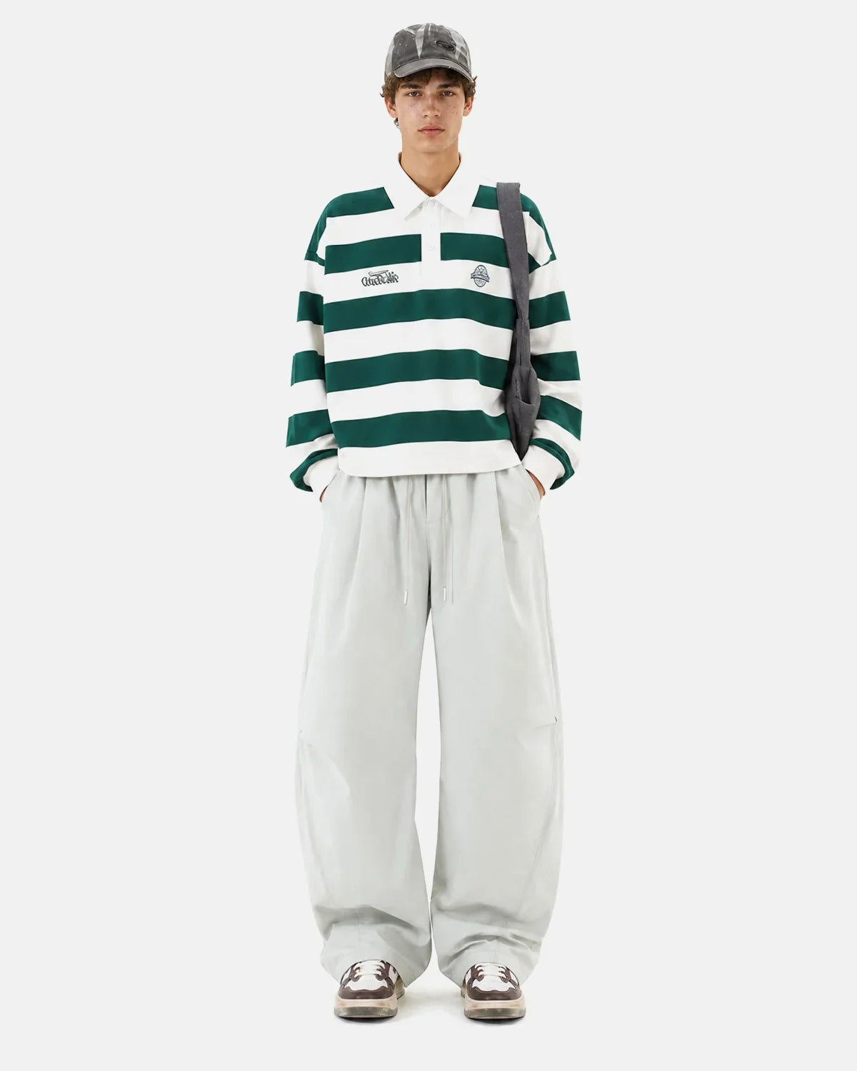 Black Flation AirFlow Stretch Cooling Parachute Pants with breathable, lightweight fabric and relaxed fit for comfortable wear