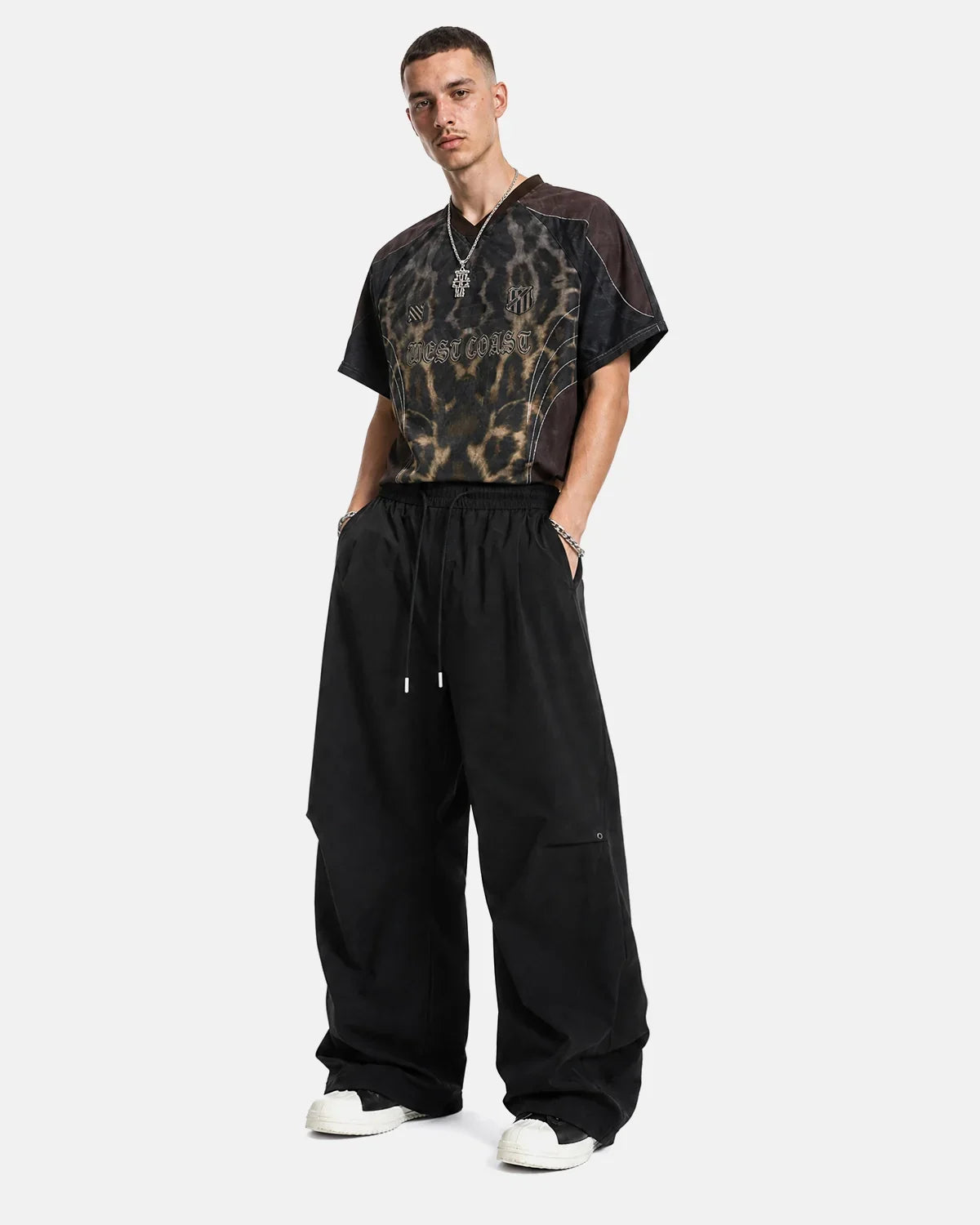 Black Flation AirFlow Stretch Cooling Parachute Pants with breathable, lightweight design and flexible fit for comfortable wear