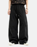 Black Flation AirFlow Stretch Cooling Parachute Pants with breathable, lightweight fabric and relaxed fit for comfortable wear.