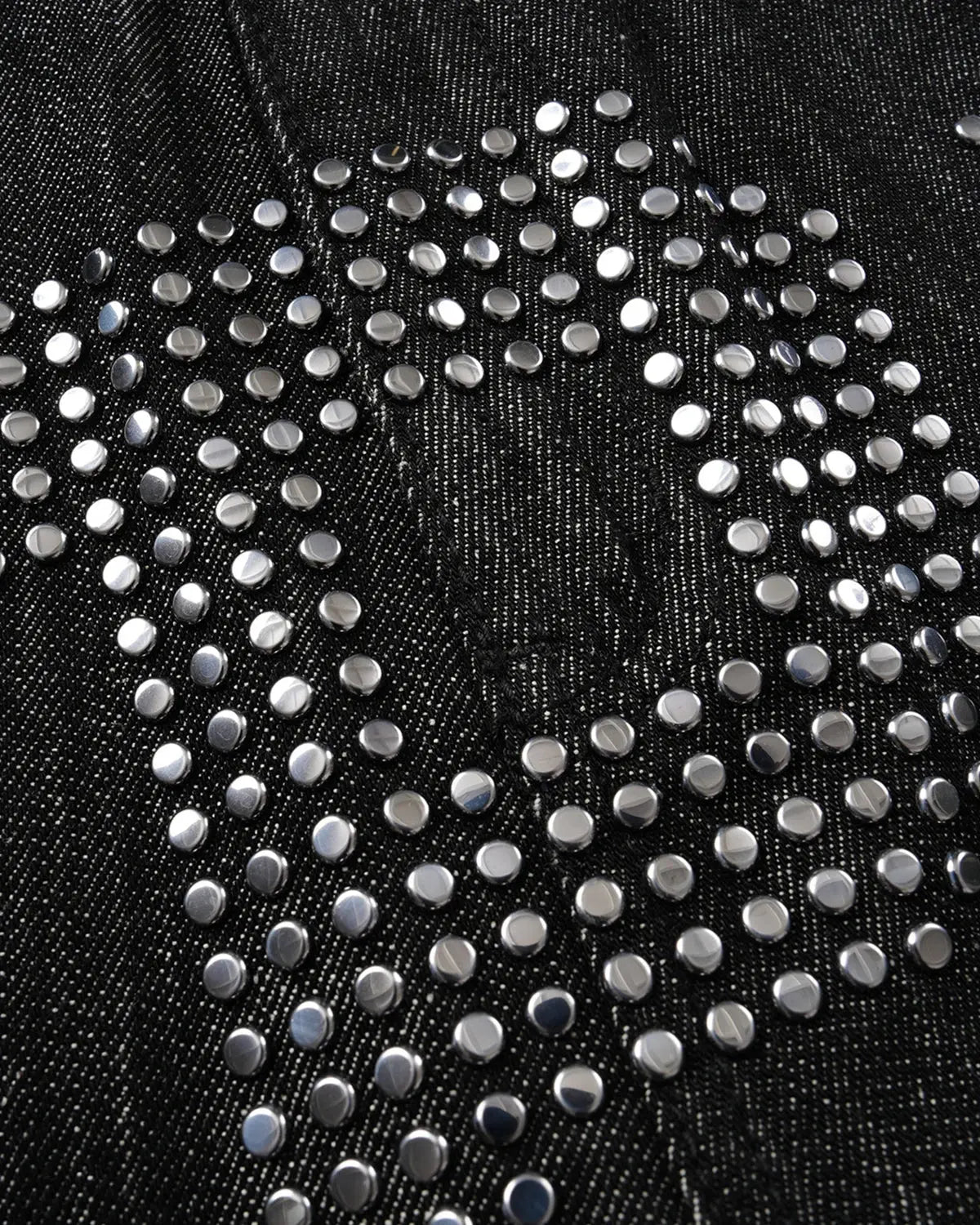 Flation rhinestone number wide-leg jeans, stylish streetwear pants with sparkling rhinestone details and a relaxed fit.