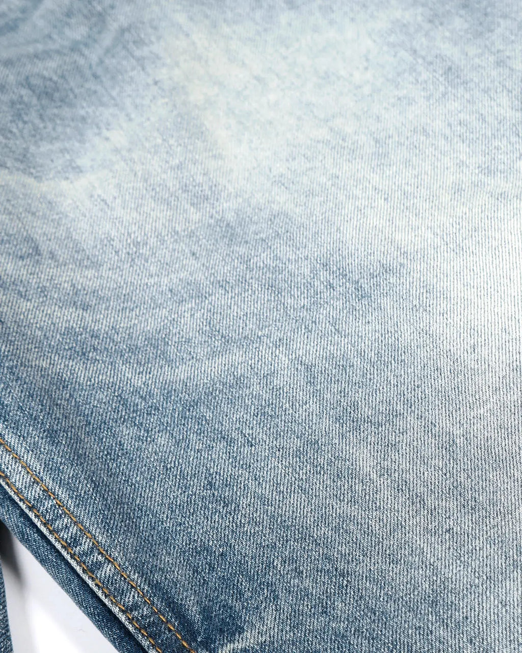 Blue acid-washed Whisker Clasp Barrel Jeans by Flation Streetwear, showing relaxed fit and stylish denim details.