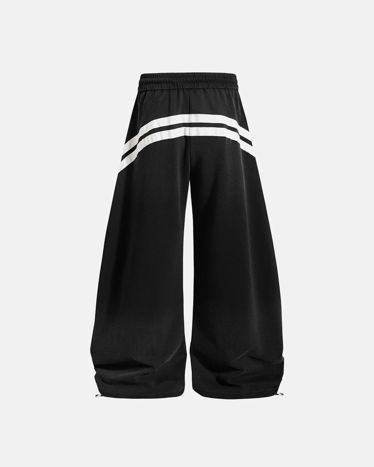 Blue washed stripe barrel sweatpants by Flation Streetwear, relaxed fit pants with a casual, stylish design.