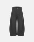 Flation pinstripe pleated barrel pants featuring tailored fit and stylish design, ideal for streetwear fashion.
