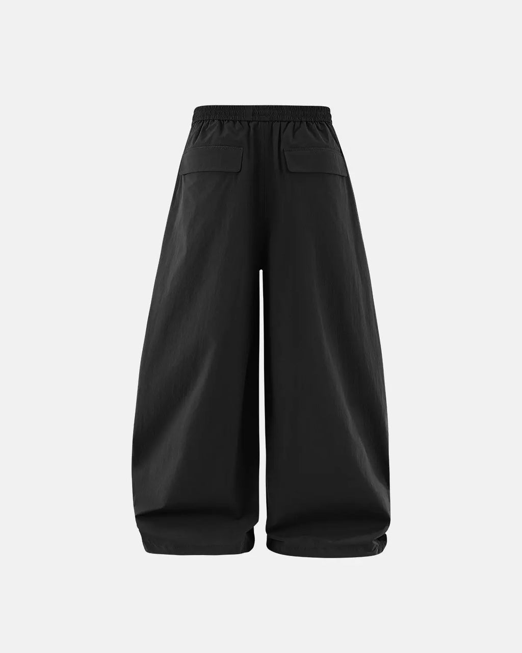 Black outdoor quick dry track pants by Flation Streetwear, featuring a sleek fit and lightweight fabric for activewear.