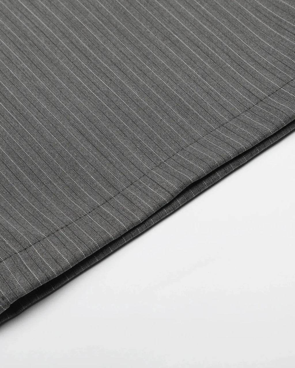 Flation pinstripe cinch back tailored pants with high waist and slim fit, featuring classic pinstripe pattern and tailored design.