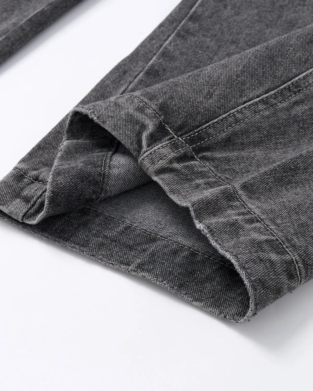 Inflation Streetwear Script Graphic Washed Barrel Jeans, casual denim pants featuring a stylish graphic design and relaxed fit.