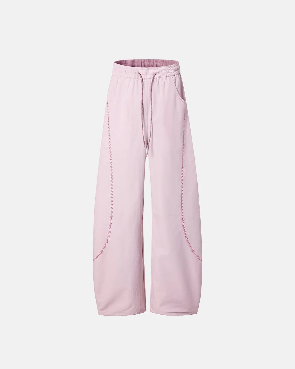 Light grey Flation AirFlow Contrast Embroidered Track Pants with sleek design and embroidered details, made with Flation TECHLATION™ fabric.