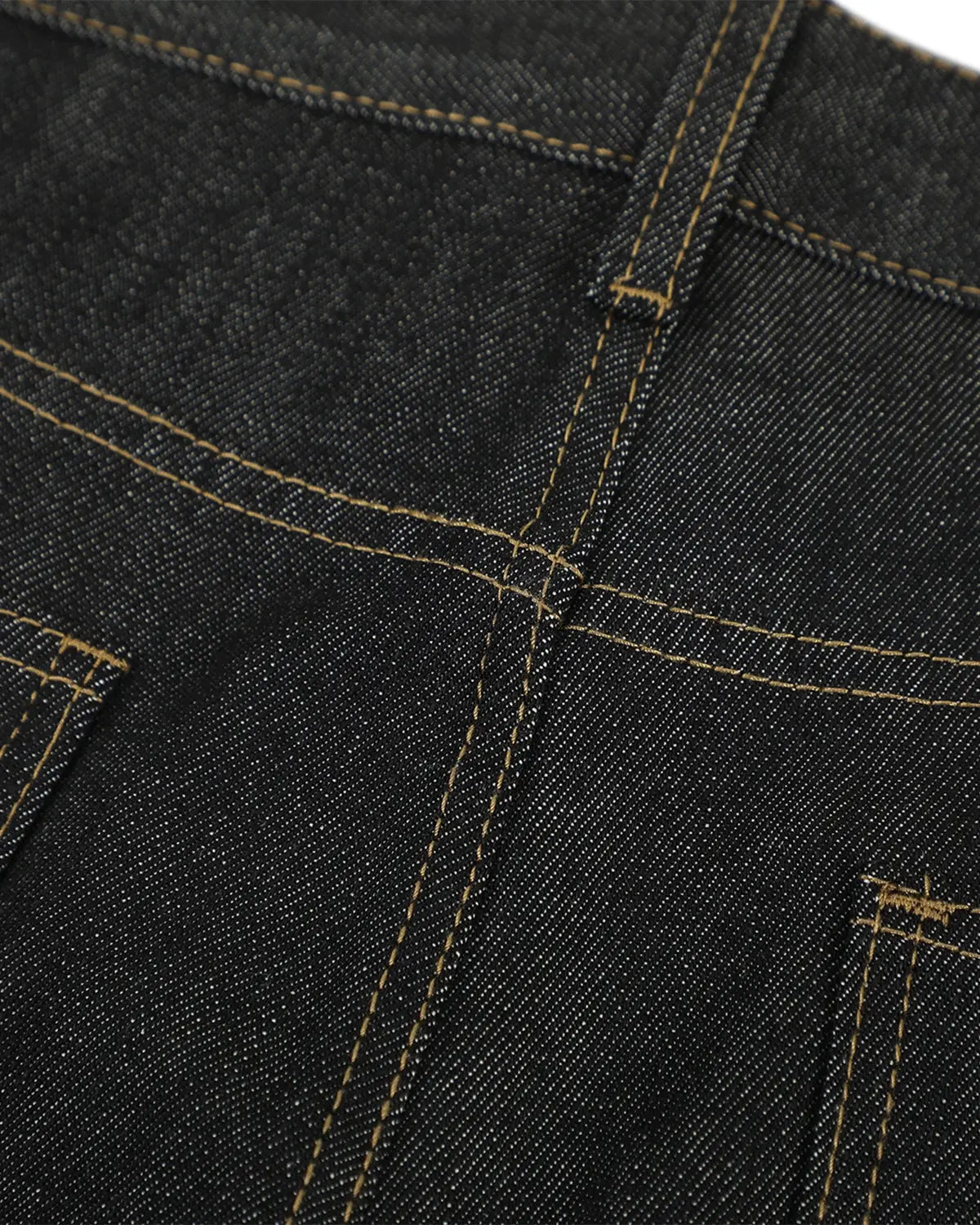 Inflation streetwear asymmetric button bootcut jeans, stylish pants with unique button details and classic denim look.