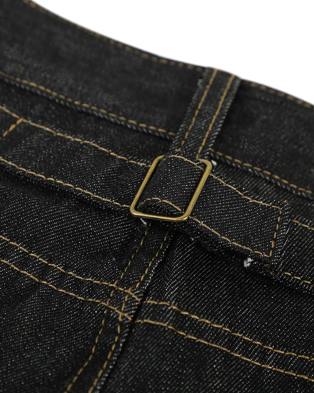 Flation Raw Wide Leg Baggy Jeans with cinch back detail, relaxed streetwear pants, featuring a raw denim finish and wide-leg fit.