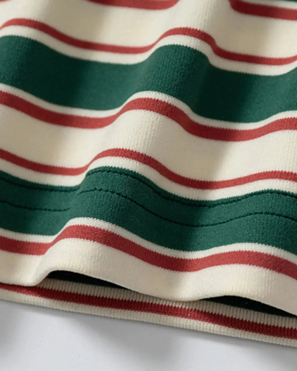 Asymmetric polo collar striped T-shirt by Flation Streetwear, featuring bold stripes and a modern, stylish design.