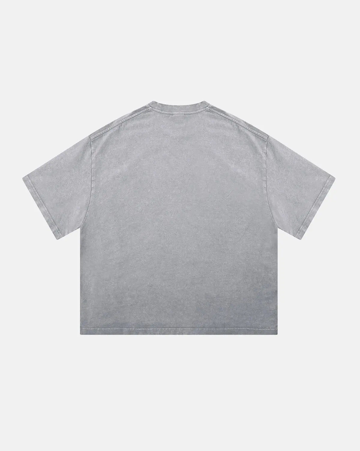 Purple acid wash boxy fit T-shirt by Flation Streetwear, featuring a relaxed, trendy design with a casual streetwear style.