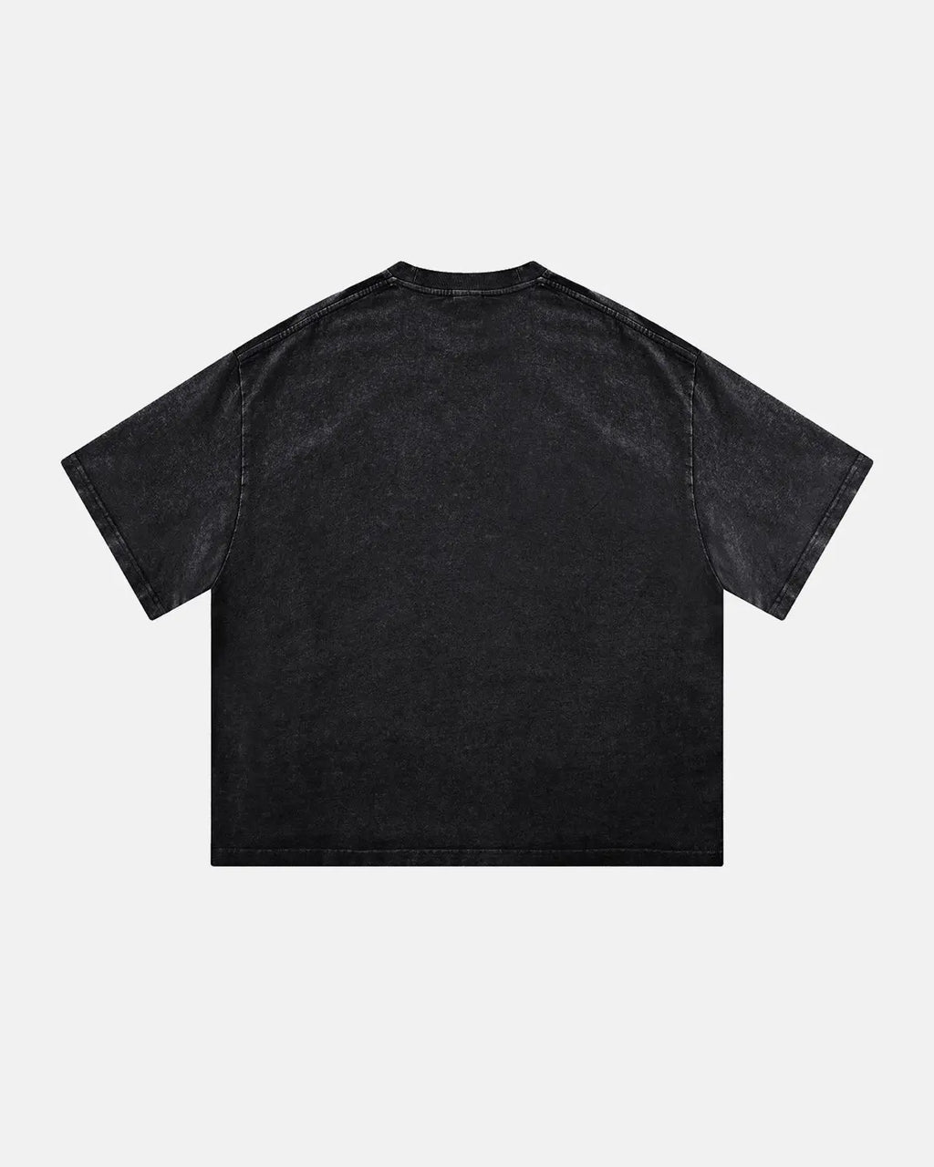Purple acid wash boxy fit T-shirt by Flation Streetwear, casual fit with distressed, vintage-inspired style.