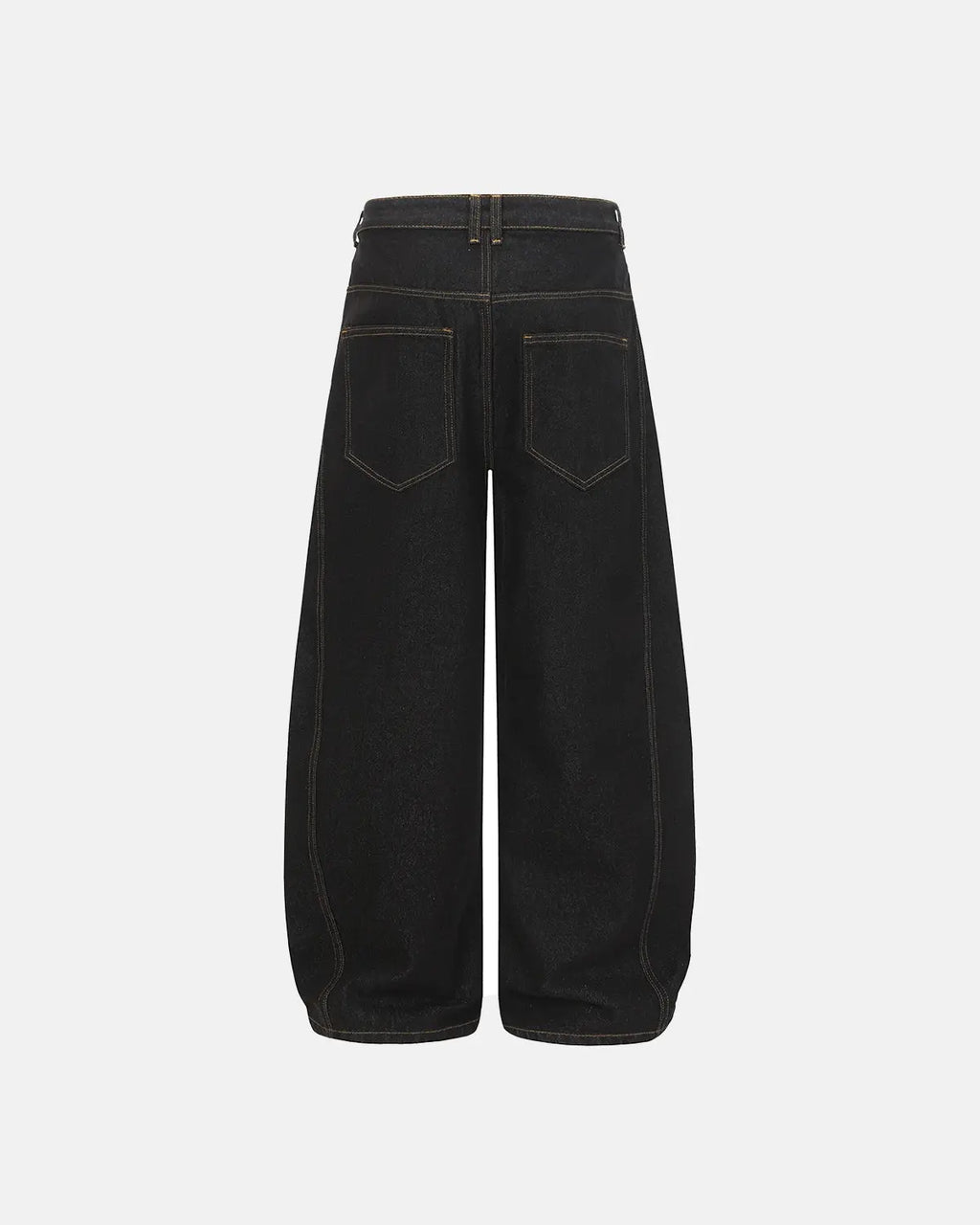 Flation Buttons Up Raw Baggy Jeans showing relaxed fit, raw denim fabric, and stylish streetwear design.