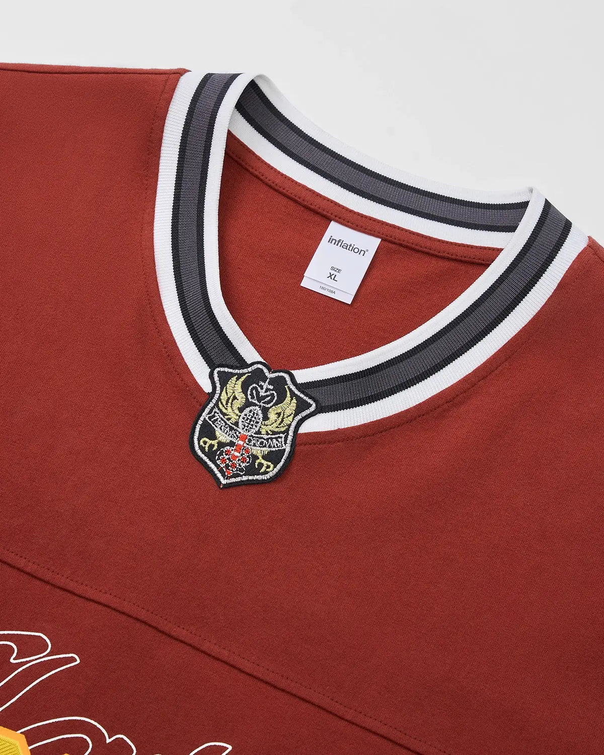 Retro V-Neck Jersey by Flation Streetwear featuring a classic fit, bold colors, and vintage-inspired design.