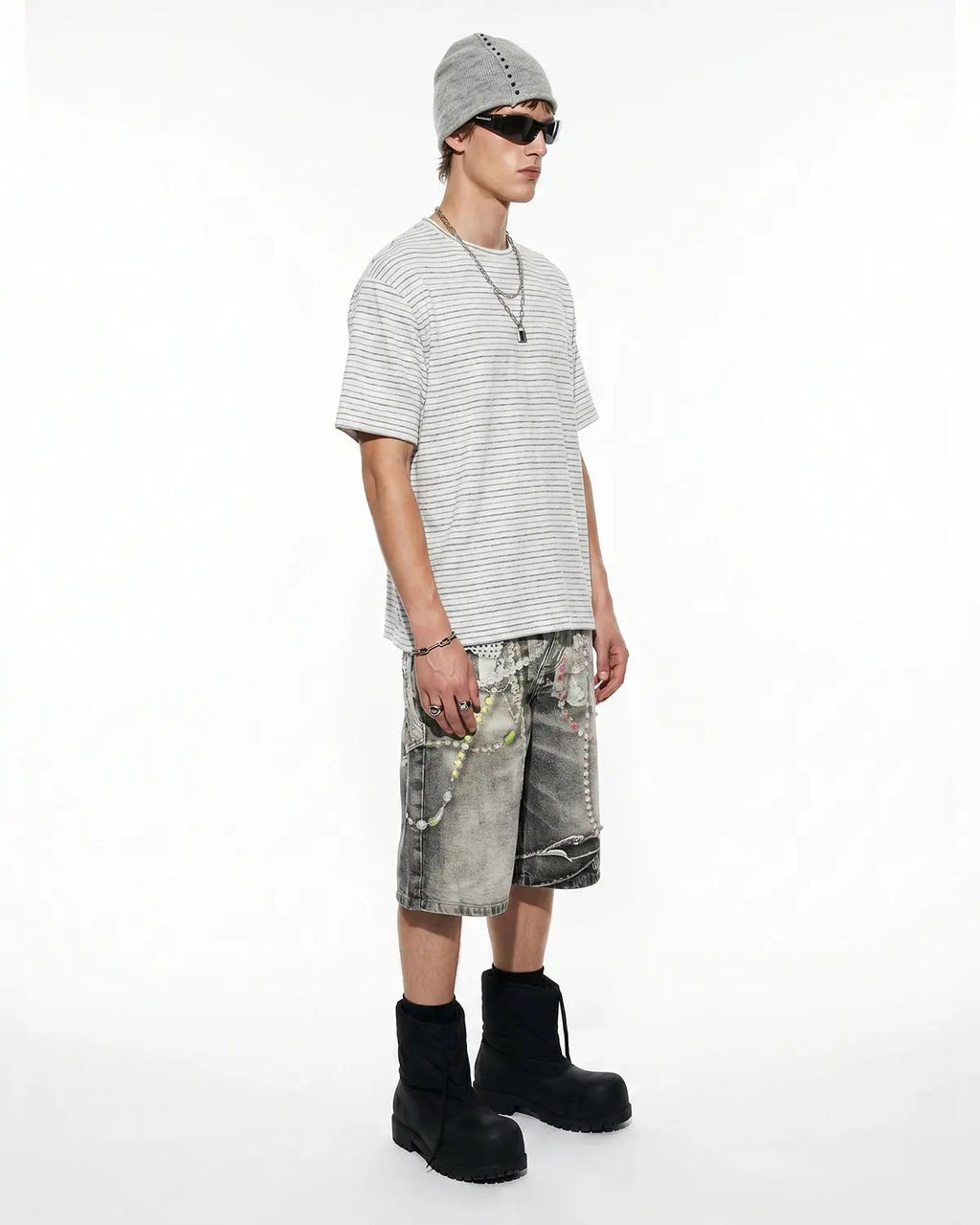 Old Money Striped T-Shirt by Flation Streetwear featuring classic striped design and casual fit.