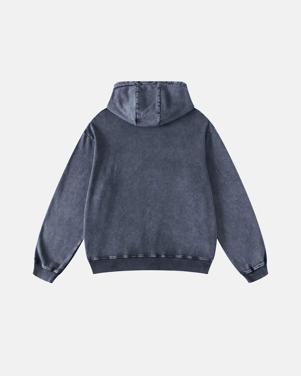Acid washed French Terry hoodie by Flation Streetwear featuring a relaxed fit, drawstring hood, and casual streetwear style.