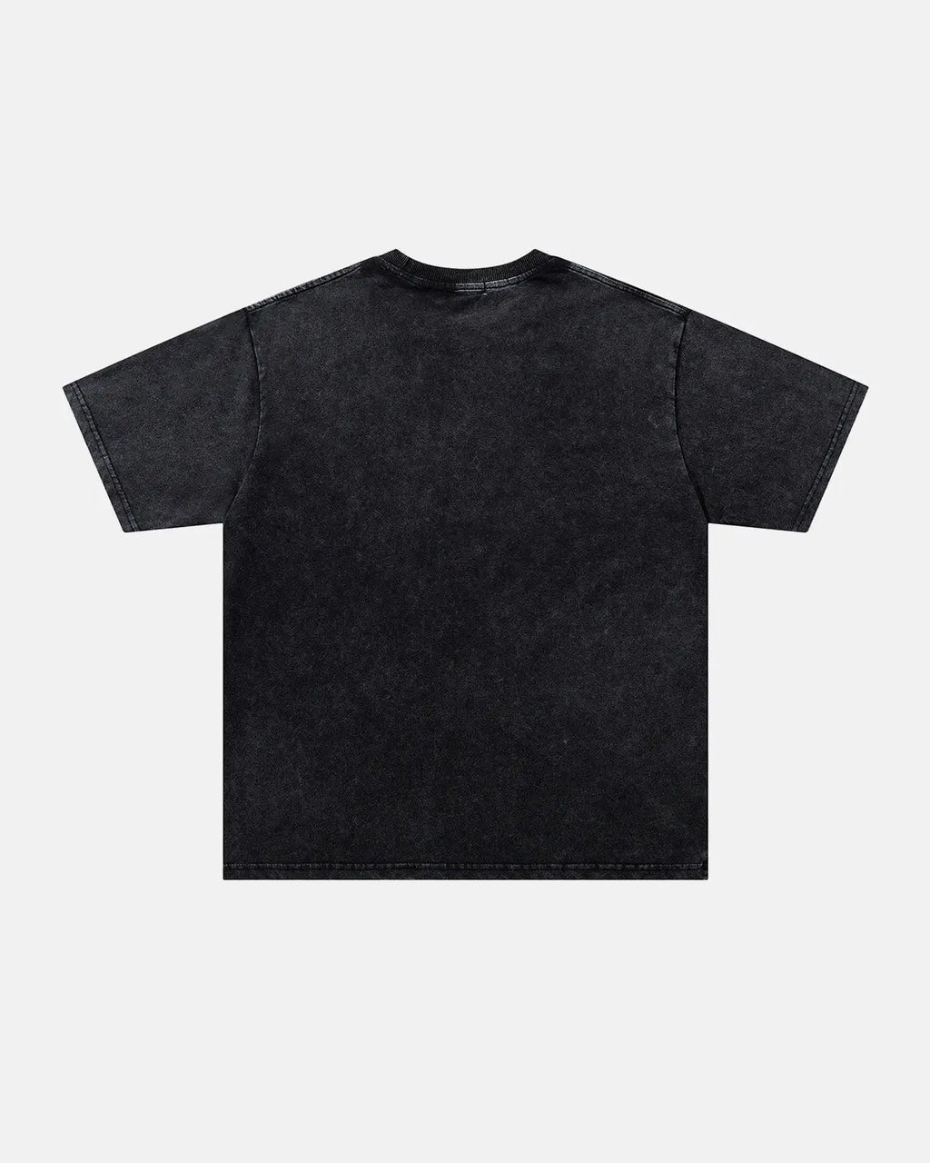 Blue washed rhinestone flame boxy T-shirt by Flation Streetwear featuring bold flame graphic and relaxed fit.