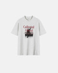 Retro graphic cotton T-shirt by Flation featuring bold streetwear design and colorful print on a casual fit tee.