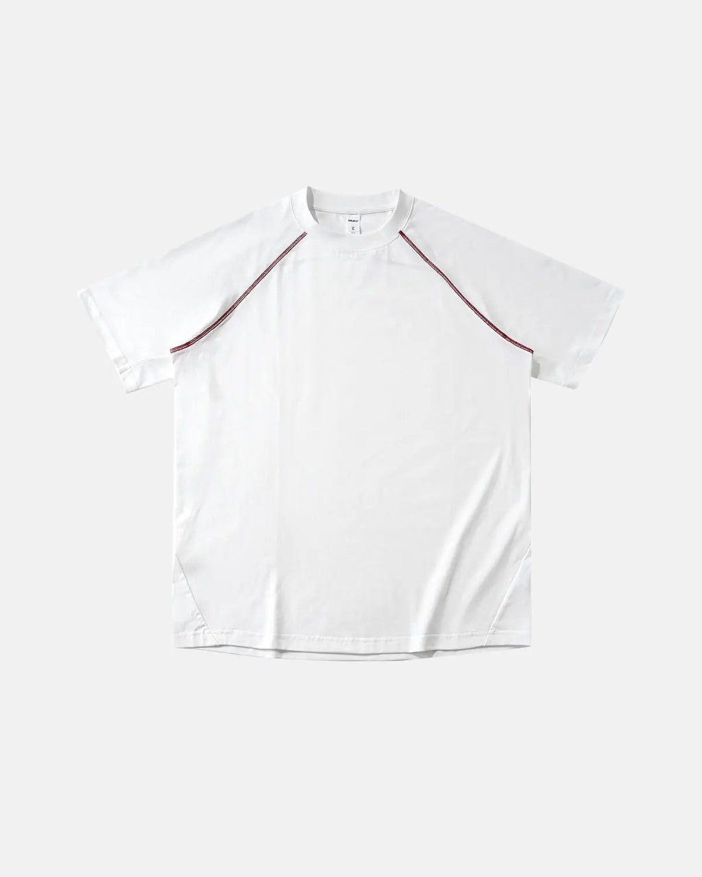 Purple Flation Streetwear stretch T-shirt with contrast color stitching, casual fit, and soft fabric for daily wear.