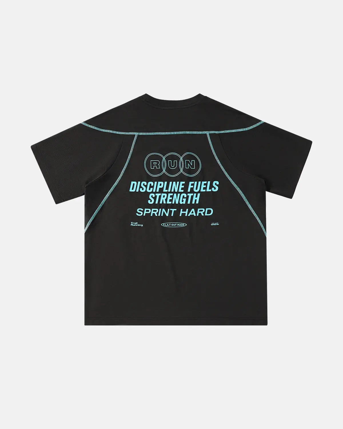 White AirFlow breathable quick-dry tee by Flation Streetwear, lightweight fabric and relaxed fit for active wear.