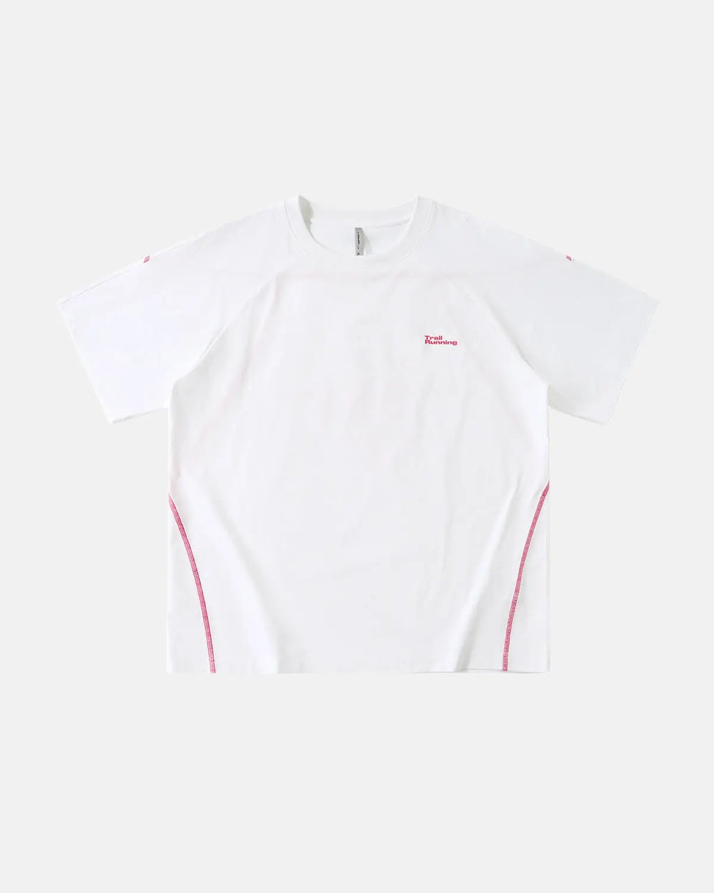 White AirFlow breathable quick-dry tee by Flation Streetwear, lightweight and comfortable for active wear.