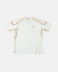 White Flation AirFlow Contrast Panel Breathable Tee featuring lightweight fabric and stylish streetwear design.