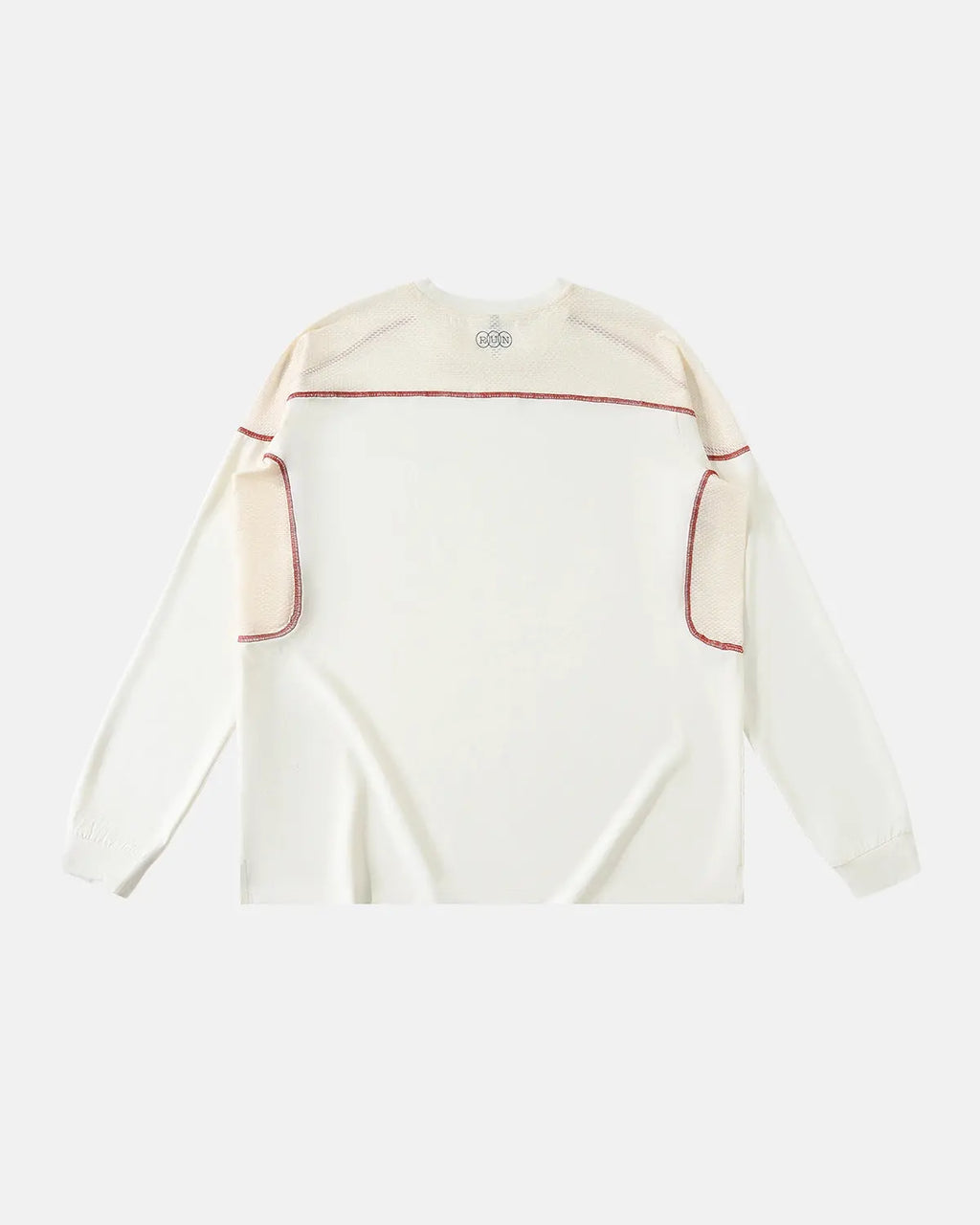 White Flation AirFlow Reflective Cooling Long Sleeve Tee for streetwear, featuring lightweight fabric and reflective details.