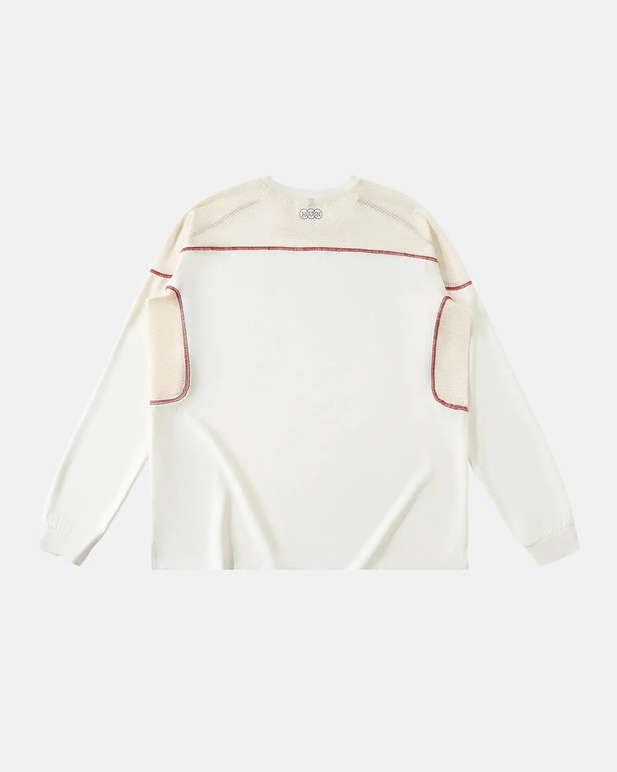 White Flation AirFlow Reflective Cooling Long Sleeve Tee for streetwear, featuring lightweight fabric and reflective details.