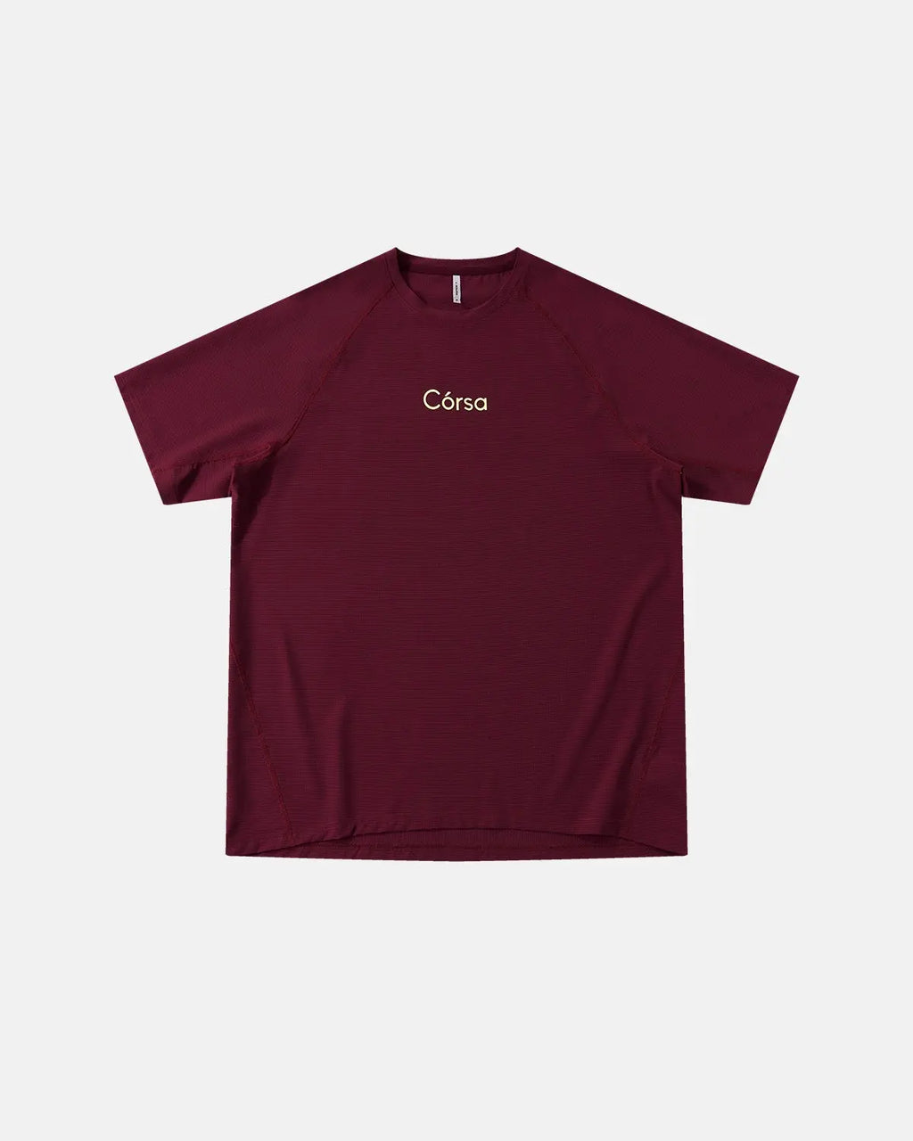 Red AirFlow Córsa breathable streetwear tee by Flation featuring lightweight, comfortable fabric and stylish urban design.